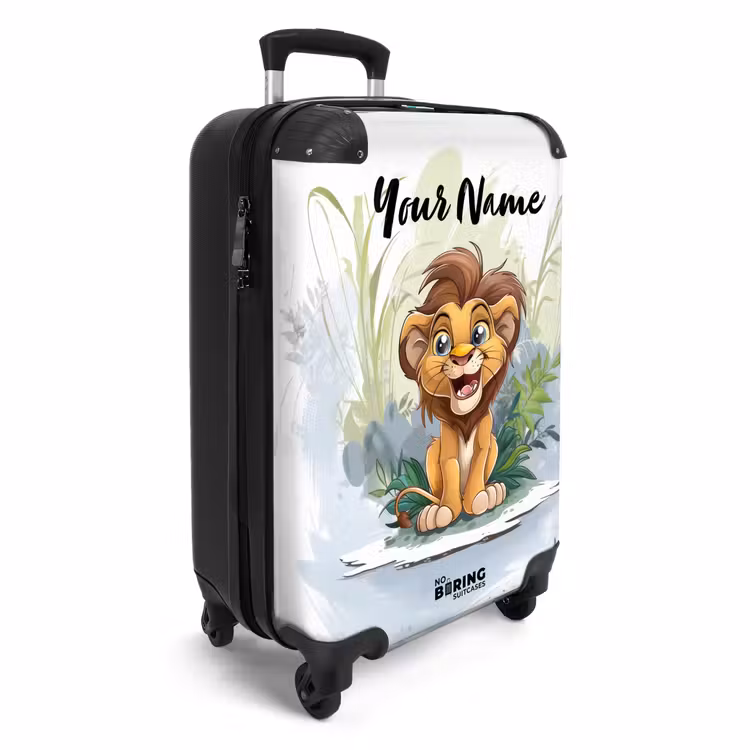 Suitcase with name - Lenny lion — 2