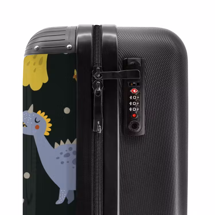 Suitcase with name - Loving dinosaur — 6