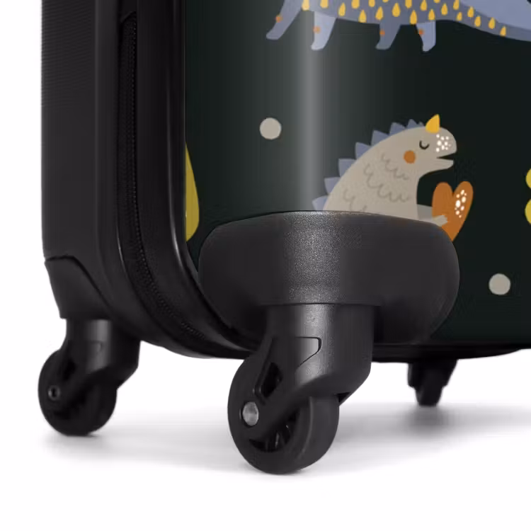 Suitcase with name - Loving dinosaur — 7