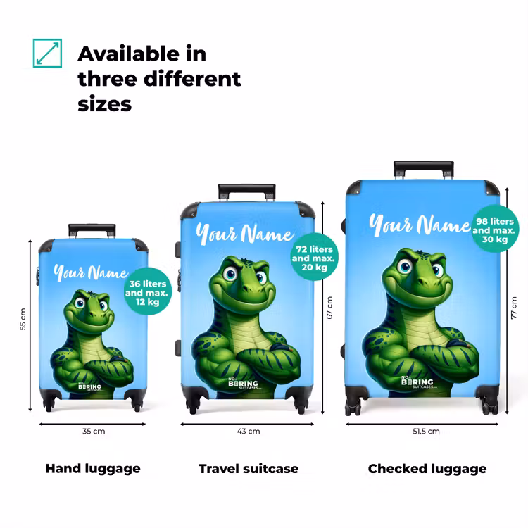 Suitcase with name - Musclesaurus — 3