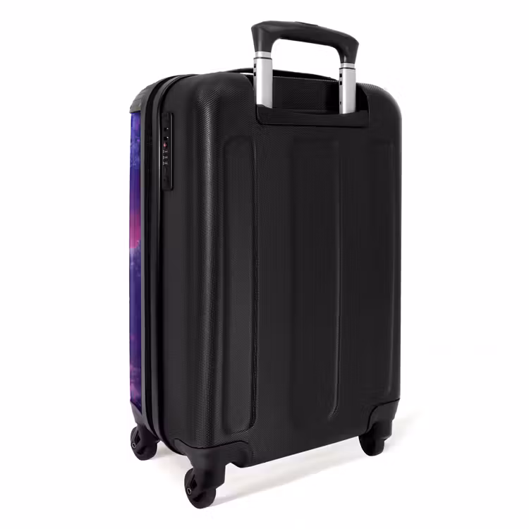 Suitcase with name - Purple Unicorn in Magical Environment — 4