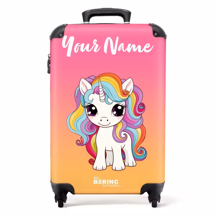 Suitcase with name - Rainbow Rock — 1