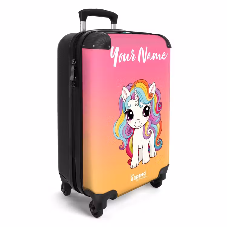 Suitcase with name - Rainbow Rock — 2