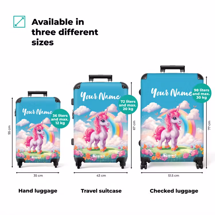 Suitcase with name - Rosie Rainbow — 3