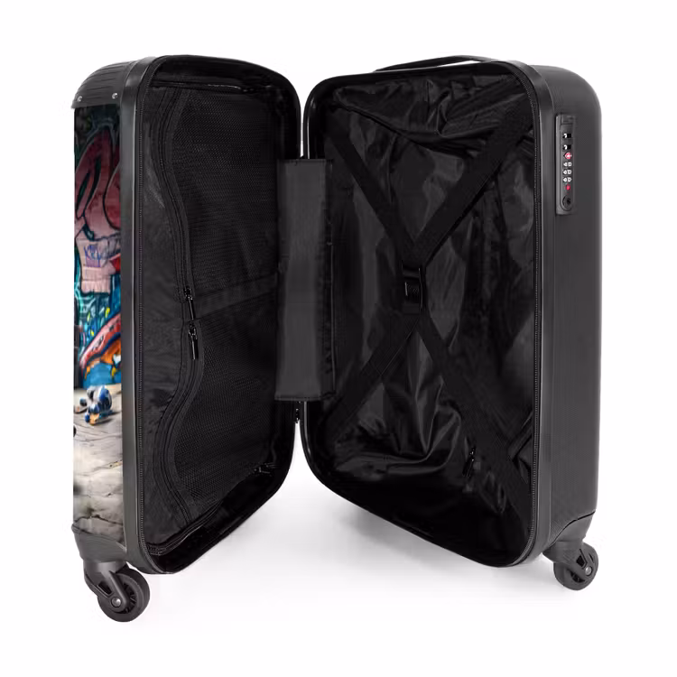 Suitcase with name - Skater turtle — 5