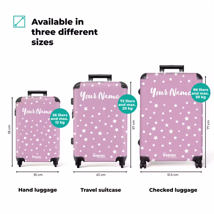 Suitcase with name - Stardust — 3
