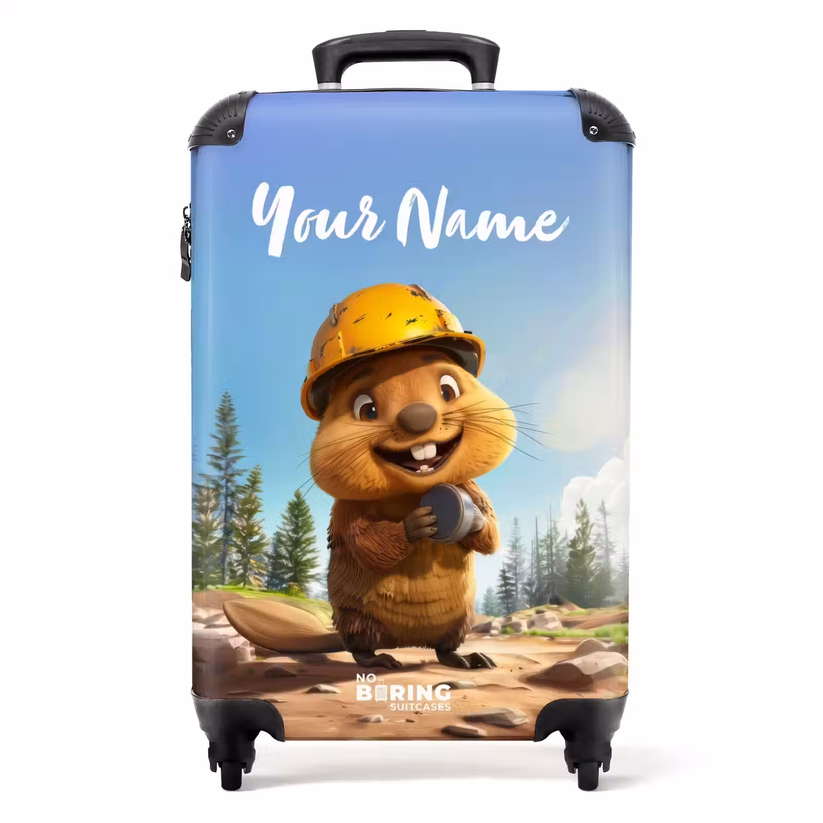 Suitcase with name - Billy Construction Helmet — 1