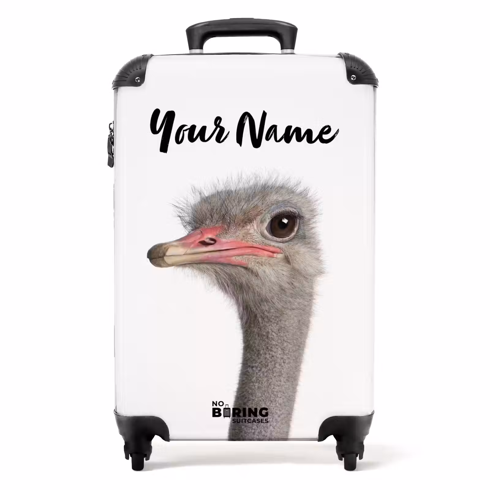 Suitcase with name - Siebrina Ostrich — 1