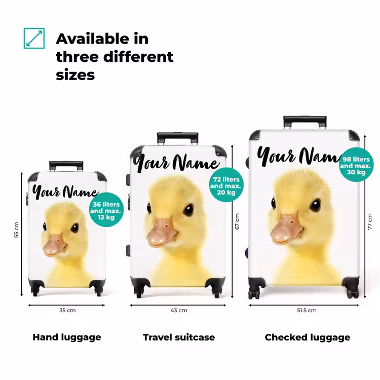 Suitcase with name - Barry the Rubber Duck — 3