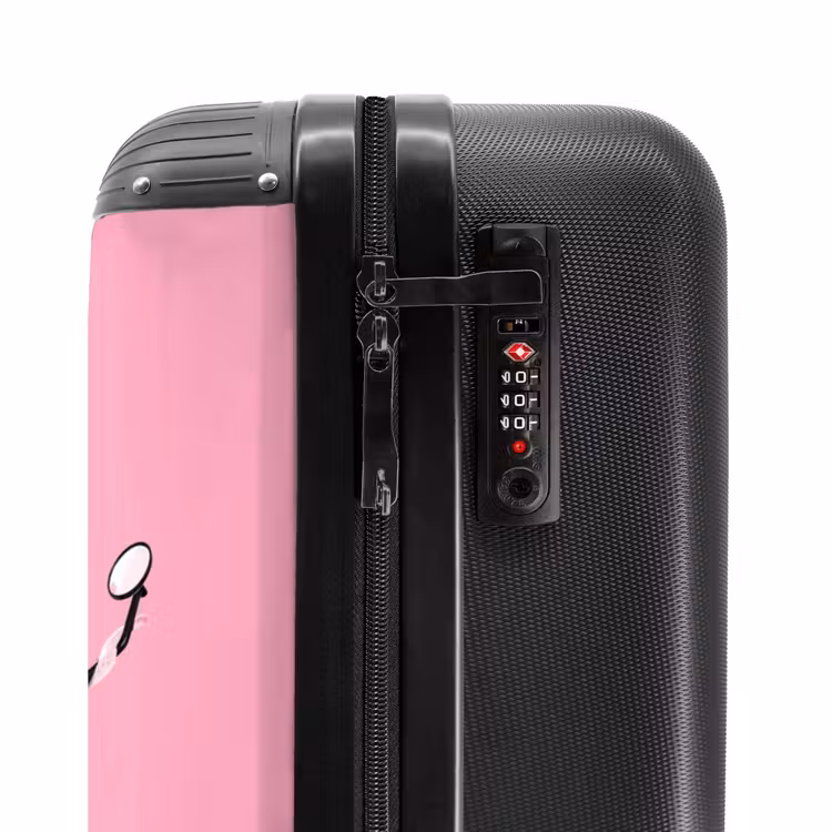 Suitcase with name - Escar-Go - Pink — 6
