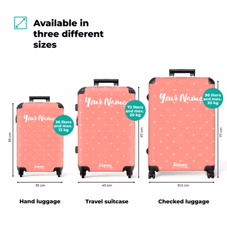 Suitcase with name - Heart Thief — 3