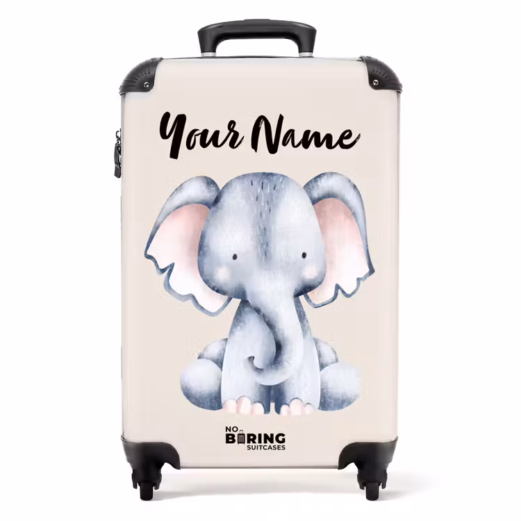 Suitcase with name - Oane Elephant — 1