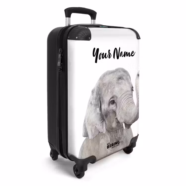 Suitcase with name - Oscar Elephant — 2