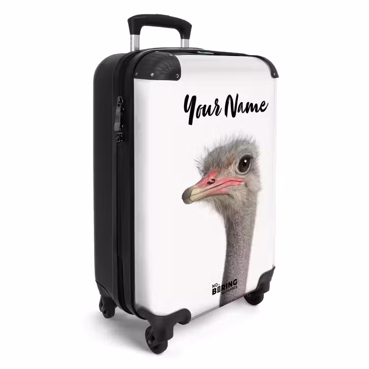 Suitcase with name - Siebrina Ostrich — 2