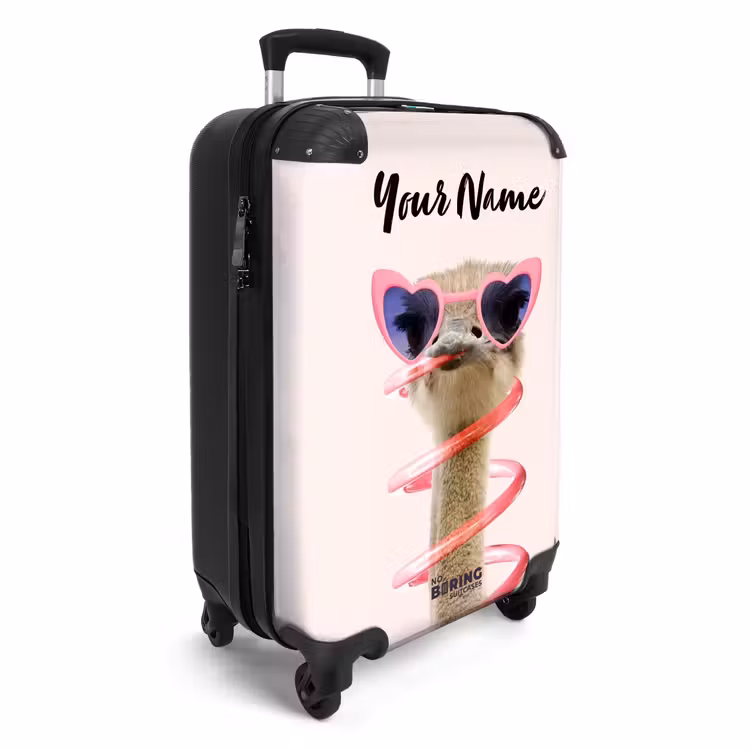 Suitcase with name - Sierk Ostrich Pink — 2