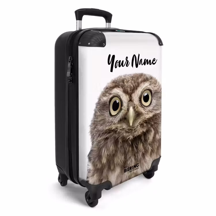 Suitcase with name - Ulke Owl — 2