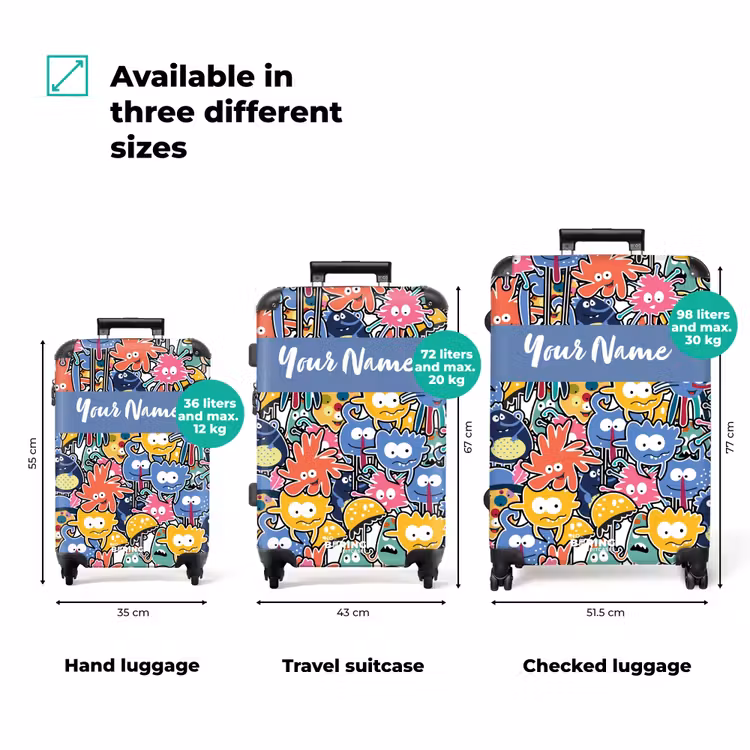Suitcase with name - Beasts with Big Eyes — 3
