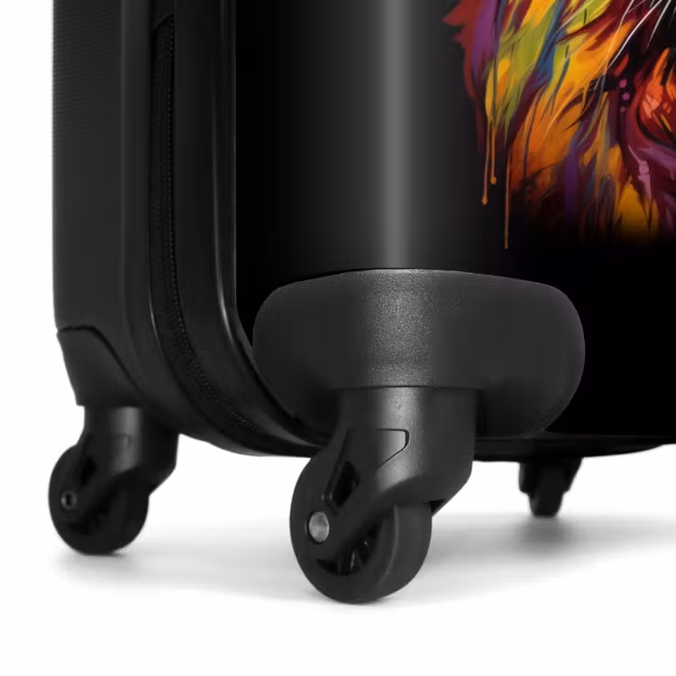Suitcase with name - Colorful Lion in Graffiti Style — 7
