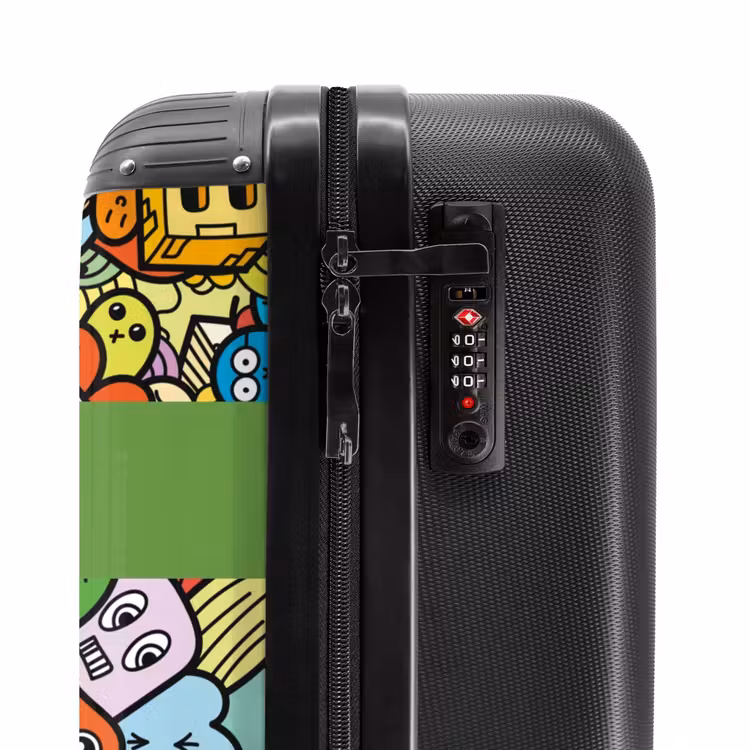Suitcase with name - Cute Beasts in Town — 6