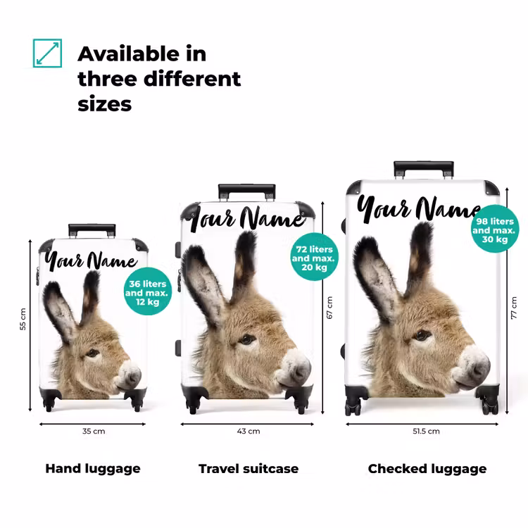 Suitcase with name - Eddy Donkey — 3