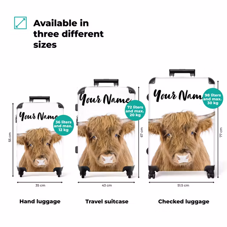 Suitcase with name - Halbe Highlander — 3