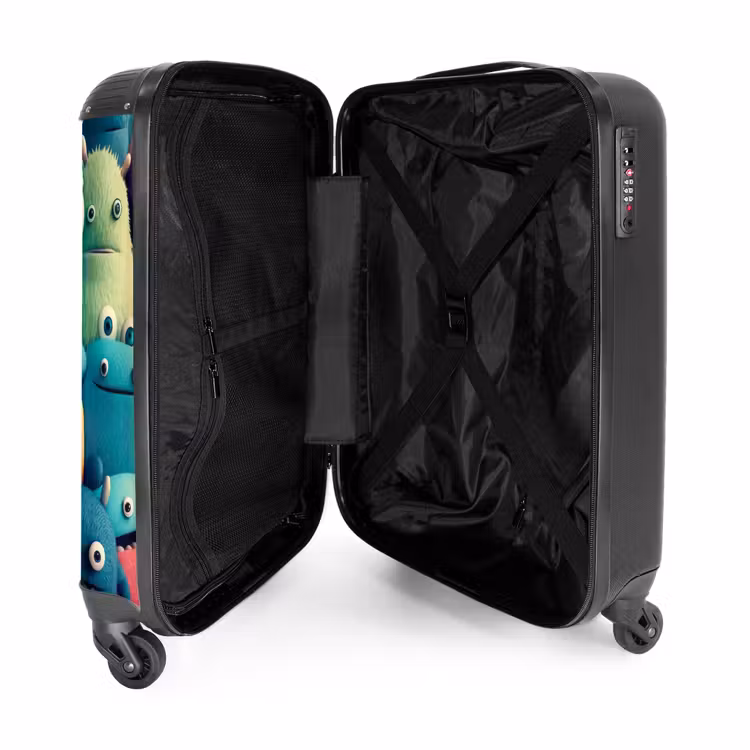 Suitcase with name - Monster Crowd — 5