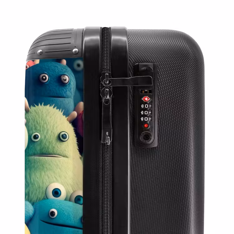 Suitcase with name - Monster Crowd — 6