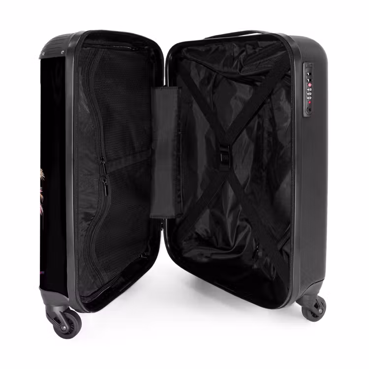 Suitcase with name - Palm Trees Smeared with Paint — 5