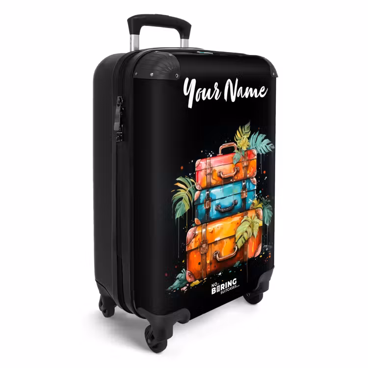Suitcase with name - Stacking Suitcases as Street Art — 2