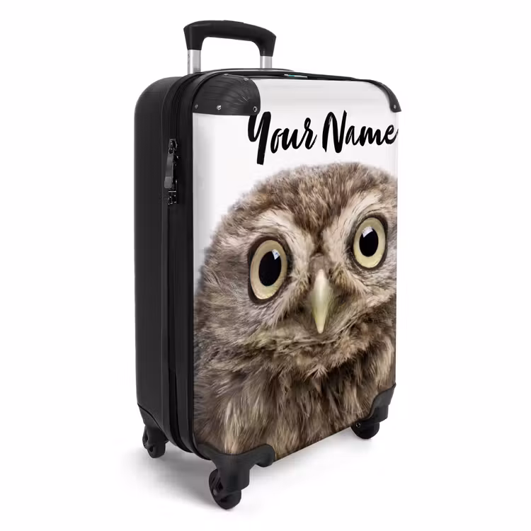 Suitcase with name - Ulke Owl — 2