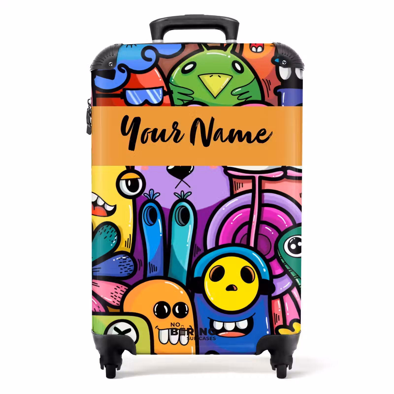 Suitcase with name - Funny Monster Gang — 1