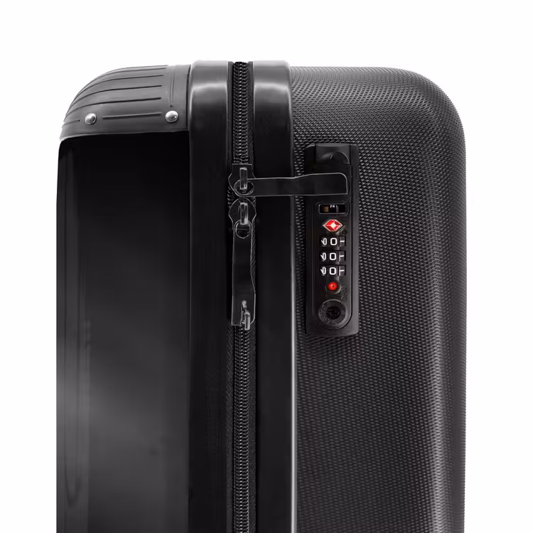 Suitcase with name - Black horse at a gallop — 6