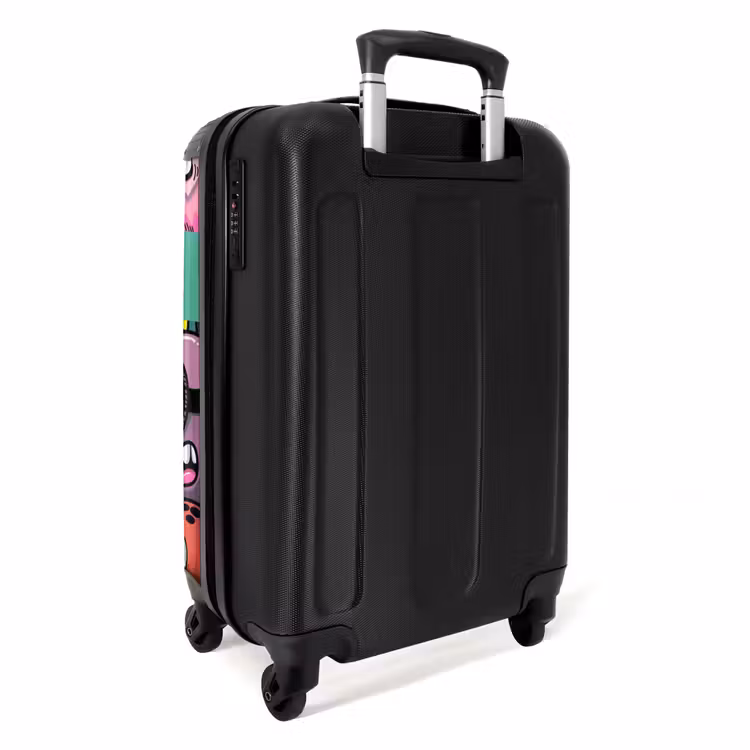 Suitcase with name - Colorful Monster Parade — 4