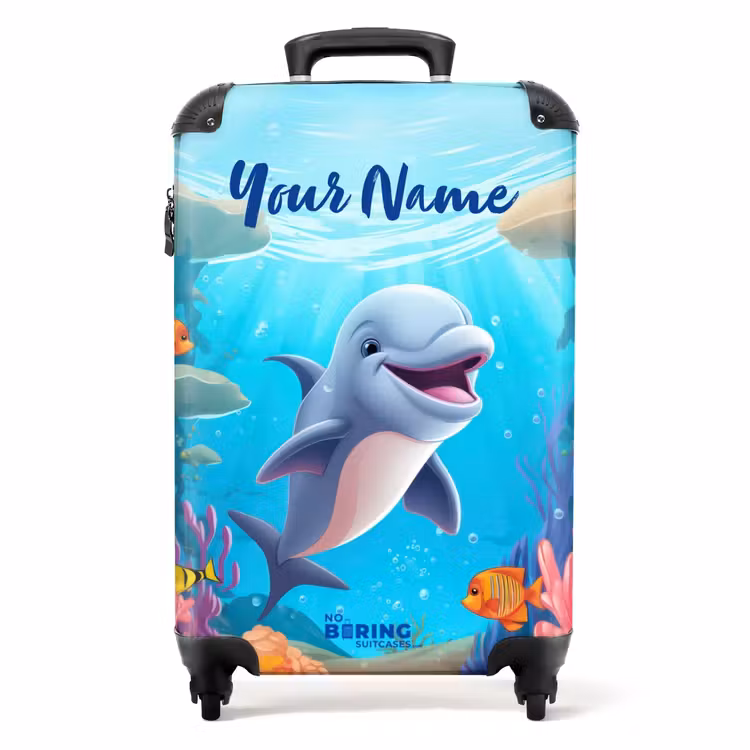 Suitcase with name - Dolphin Dolphin — 1