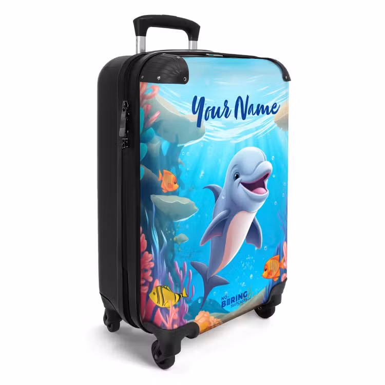 Suitcase with name - Dolphin Dolphin — 2