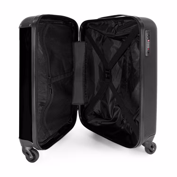 Suitcase with name - Elegant black horse — 5
