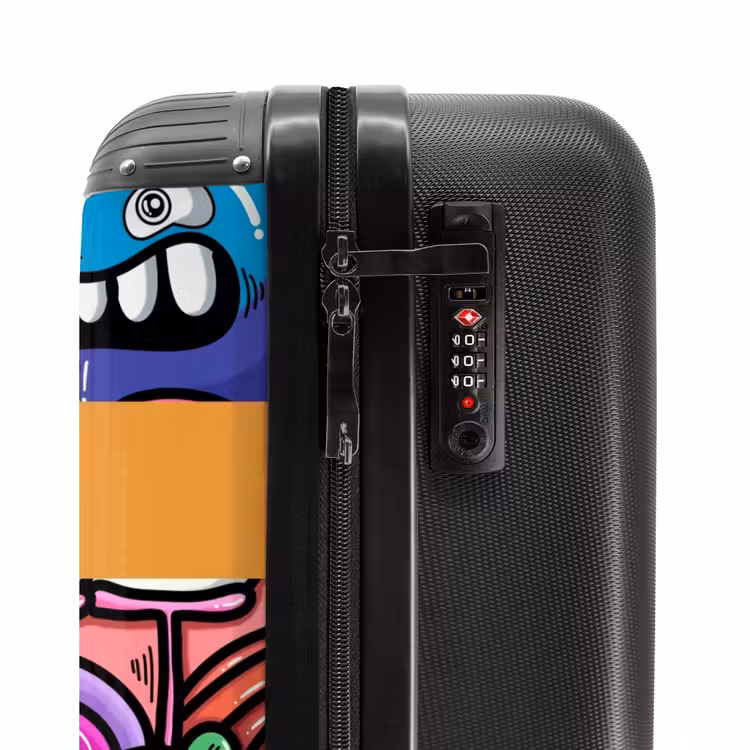 Suitcase with name - Funny Monster Gang — 6