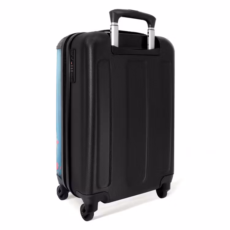 Suitcase with name - Galloping horse with colorful background — 4