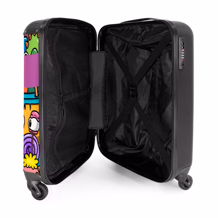 Suitcase with name - Monster with 1 Eye — 5