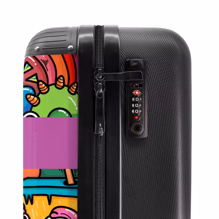 Suitcase with name - Monster with 1 Eye — 6