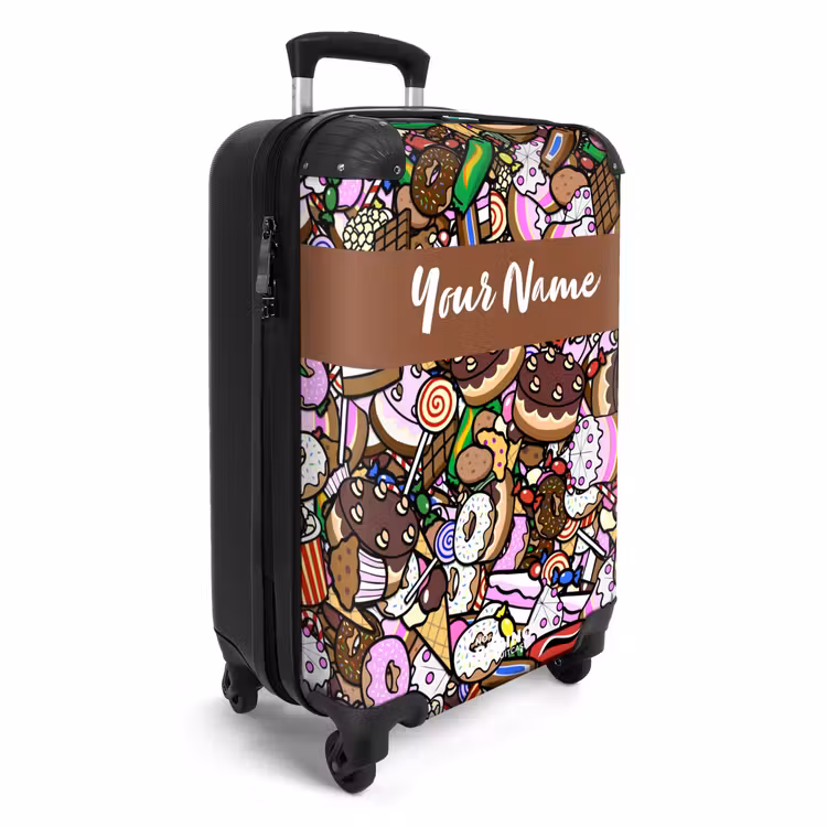 Suitcase with name - Sweet Candy World — 2