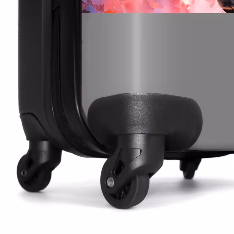 Suitcase with name - Watercolor horse in color explosion — 7