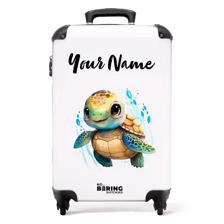 Suitcase with name - Ziggy Sea Turtle — 1