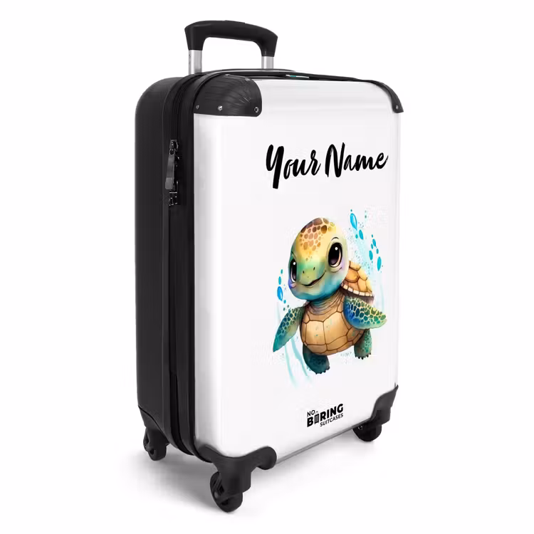 Suitcase with name - Ziggy Sea Turtle — 2