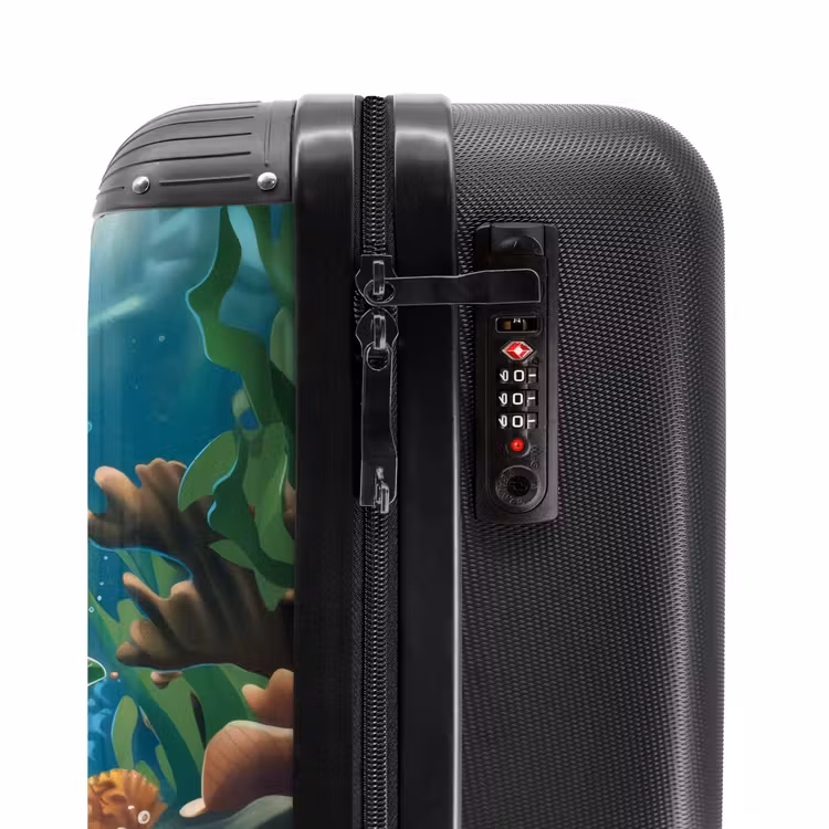Suitcase with name - Zippy Sea Turtle — 6