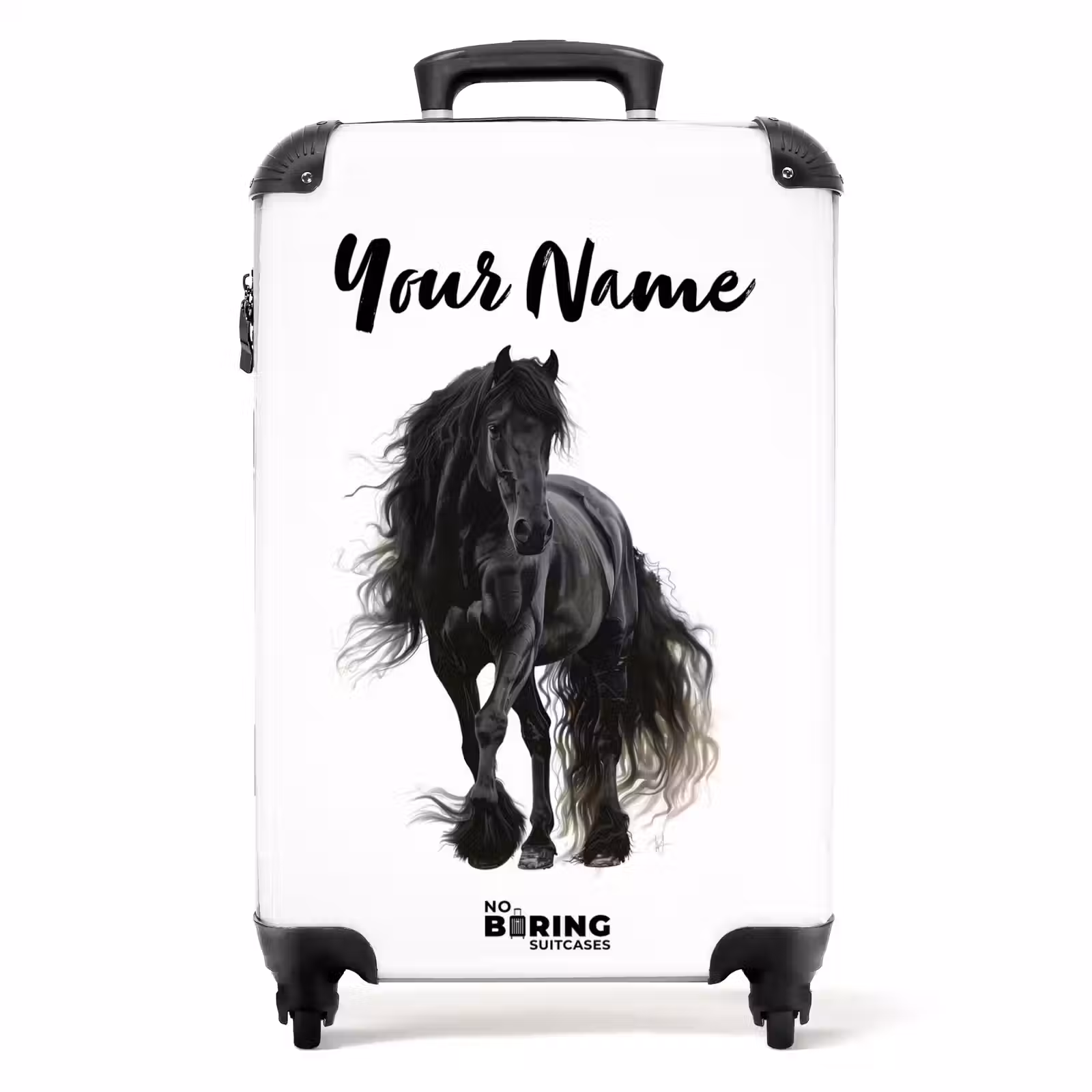 Suitcase with name - Frits the friesian horse — 1