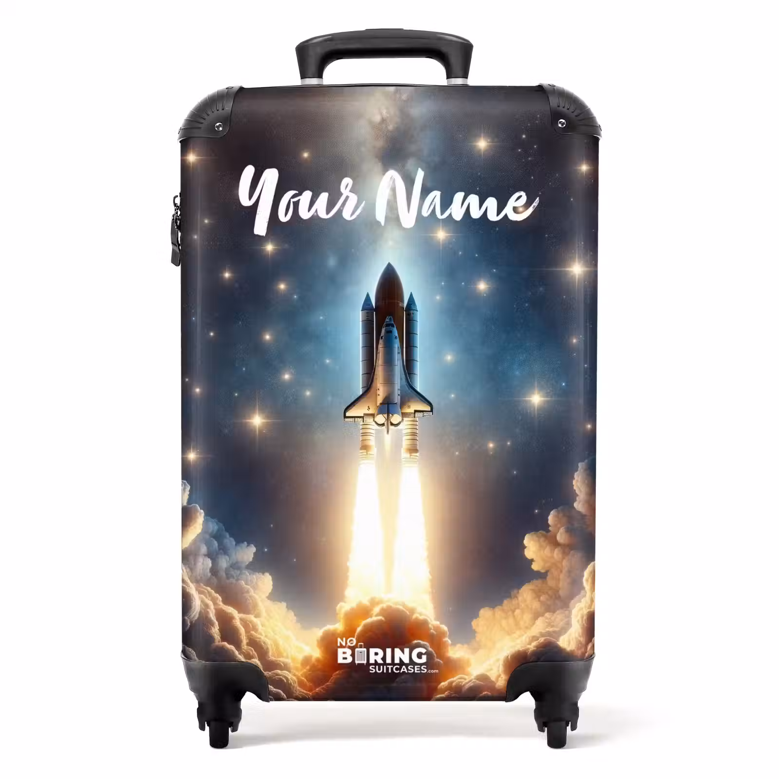 Suitcase with name - Lightning-fast rocket — 1