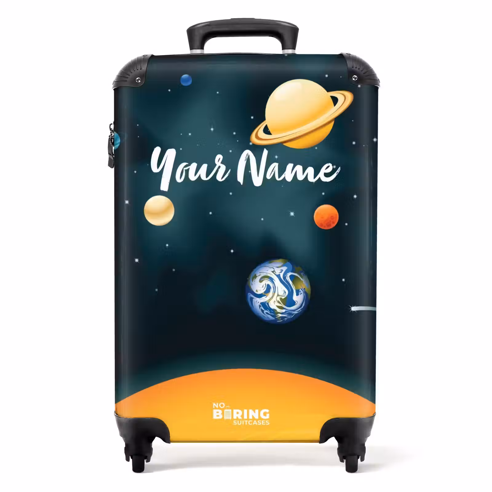 Suitcase with name - Saturn space — 1