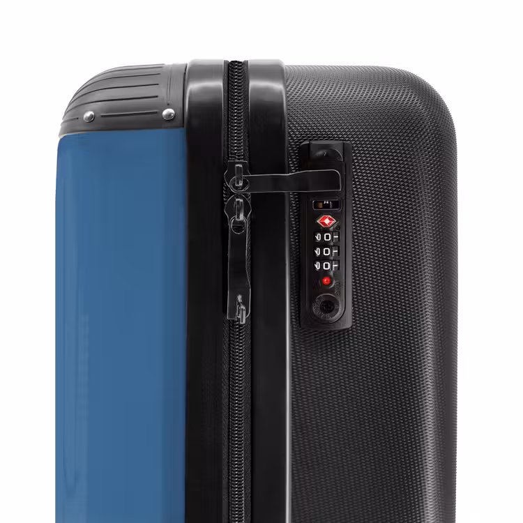 Suitcase with name - Blue car with pink flames — 6