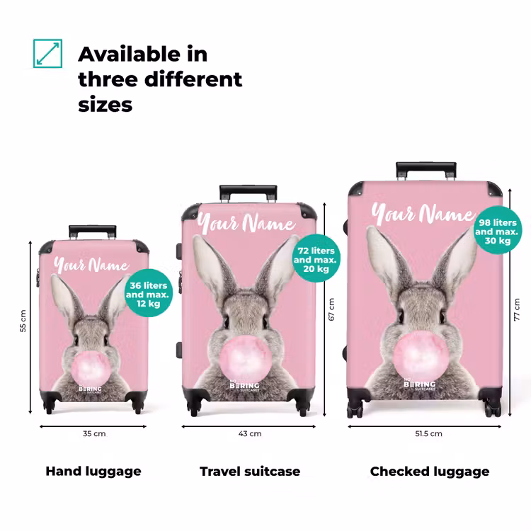 Suitcase with name - Chewing gnaw — 3